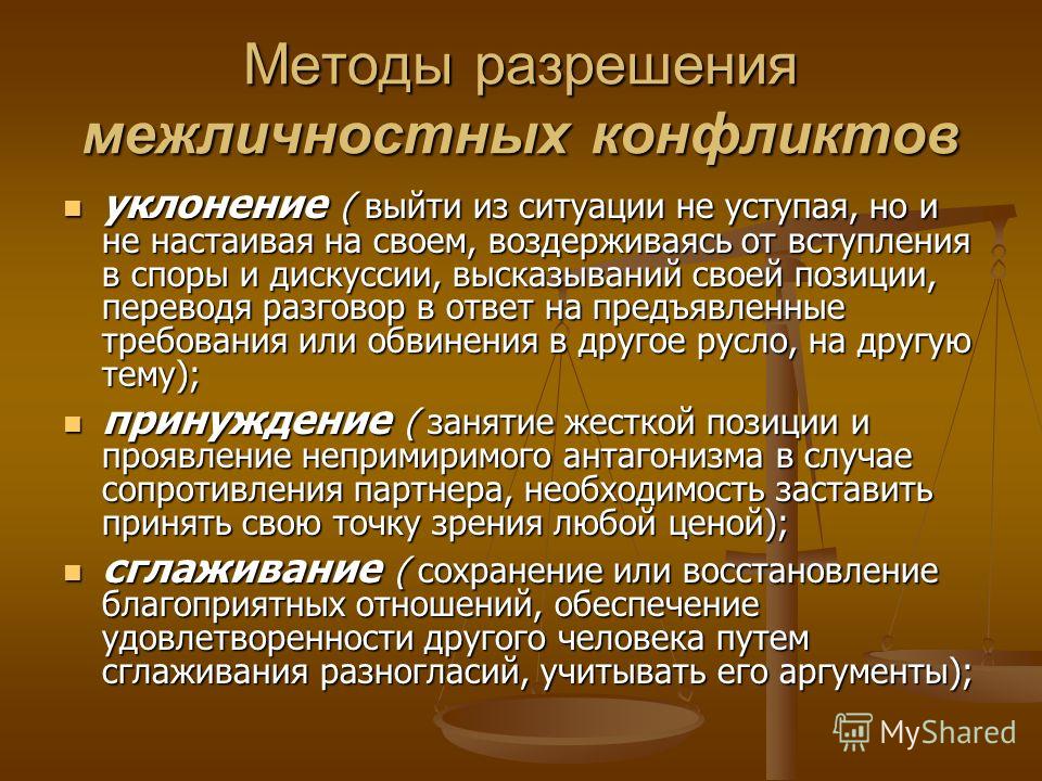 Что является основным средством разрешения конфликта. Межличностные методы разрешения конфликтов. Методы урегулирования конфликта. Способы межличностных конфликтов. Алгоритм разрешения межличностного конфликта.