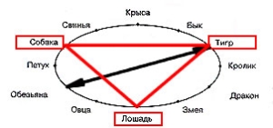 Совместимость по восточному гороскопу - третий треугольник