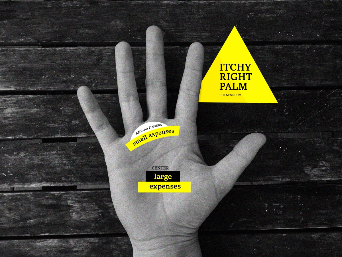 itchy left palm