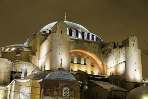 Hagia Sophia at night