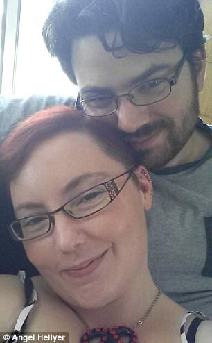 The 32-year-old public servant (pictured with husband Michael) identifies as polyamorous