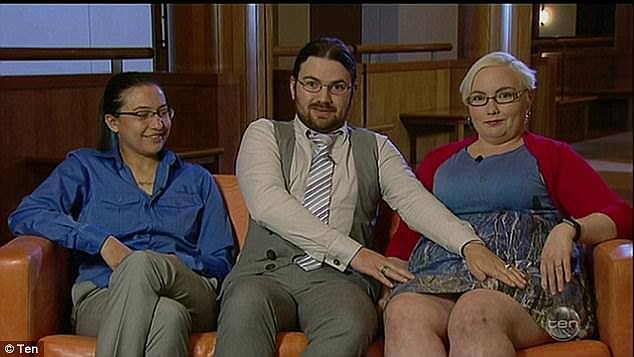 The public servant has been with her husband (both pictured) for over 15 years and says they both reached a point where they wanted more - but didn