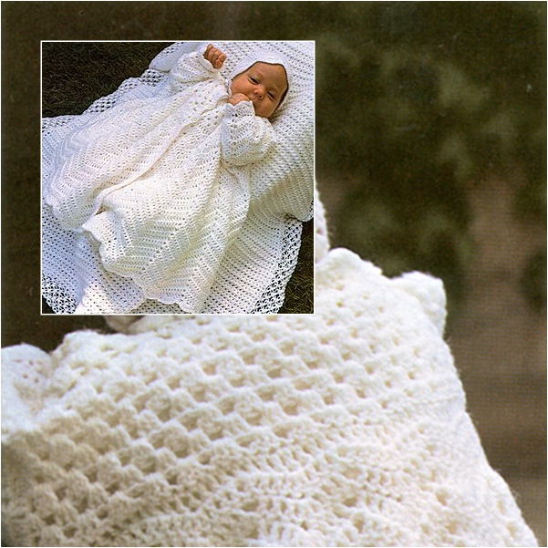 Free Christening Coat & Bonnet Crochet Patterns-wonderfuldiy