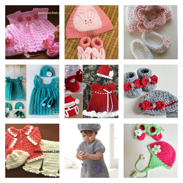 10 free crochet baby gift set patterns wonderfuldiy fb 16 Beautiful Handmade Baby Gift Sets with Free Crochet Patterns