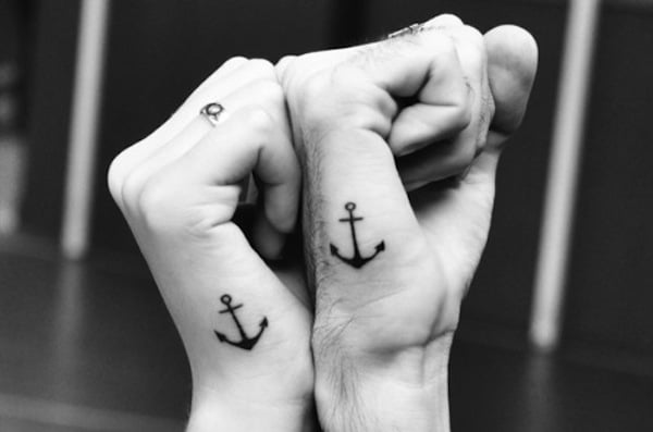 Anchor Tattoo For Couples