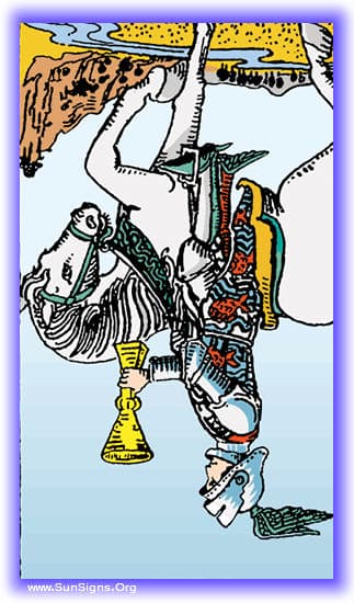 knight of cups reversed