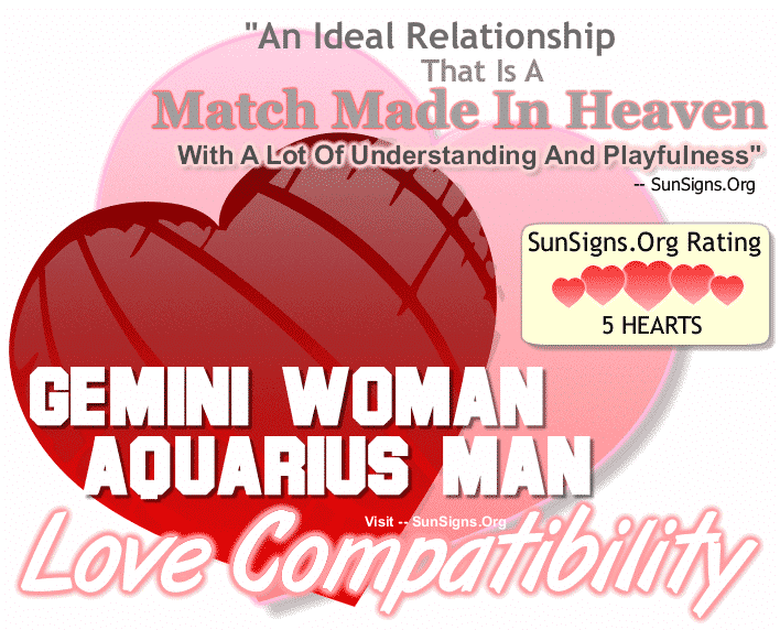 Gemini Woman Aquarius Man Love Compatibility