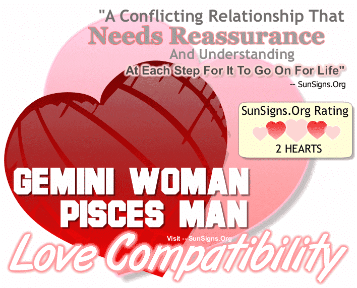 Gemini Woman Pisces Man Love Compatibility
