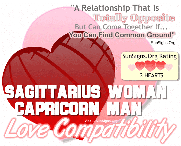 Sagittarius Woman Capricorn Man Love Compatibility