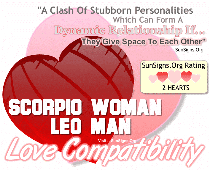 Scorpio Woman Leo Man Love Compatibility.
