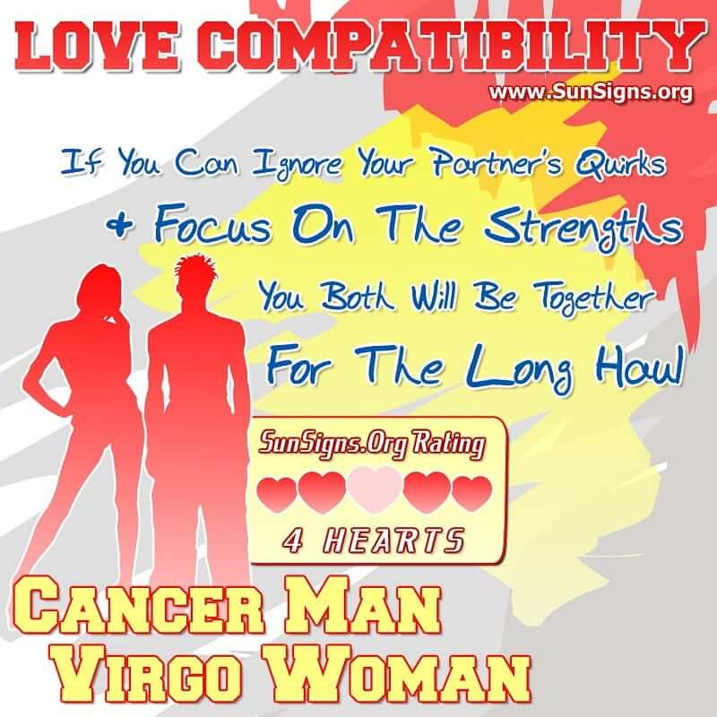 Cancer Man And Virgo Woman Love Compatibility