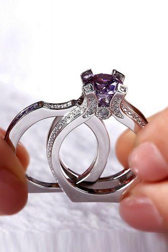 engagement ring trends 2019 white gold set gemstone unique